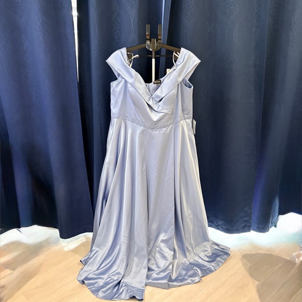 Xscape Lavender Satin elevated formal/blacktie Evening Gown